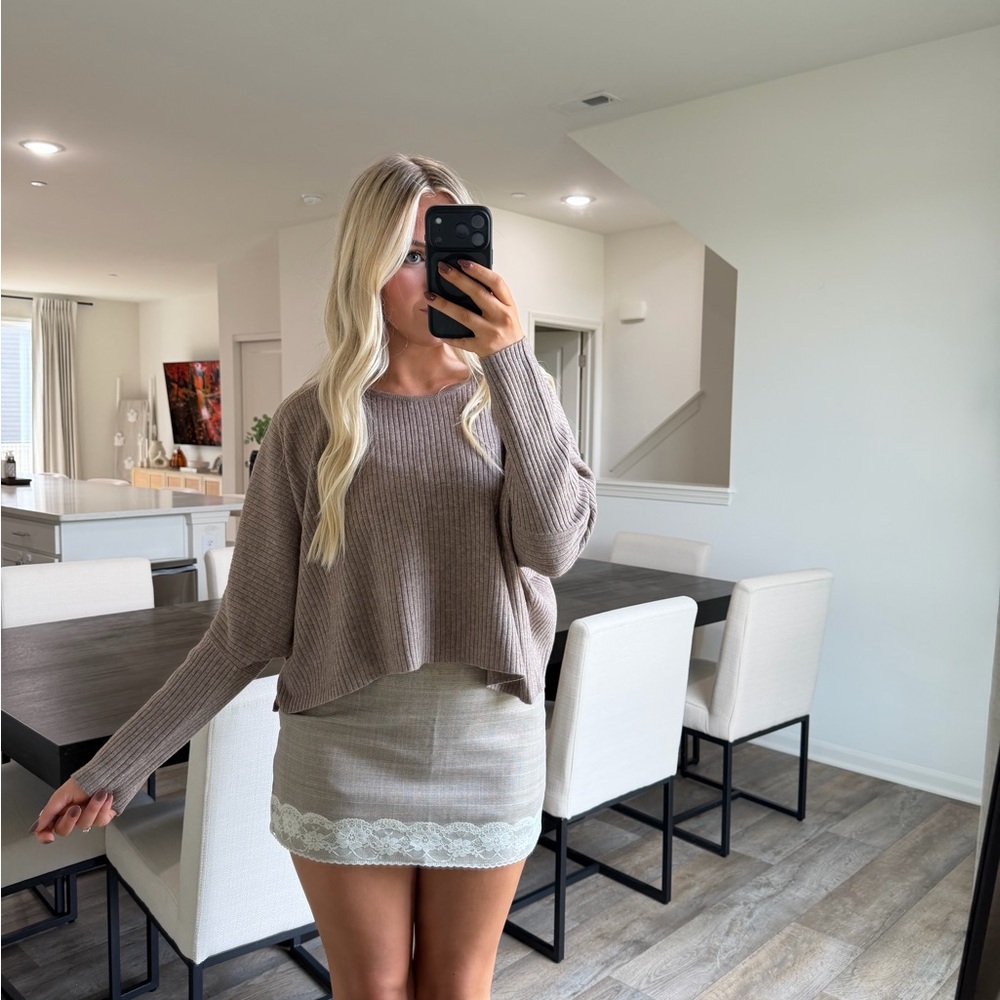 One arrival lace tan Skirt